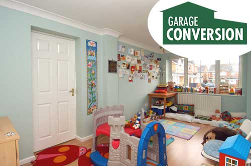 Convert your garage into a playroom